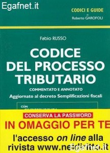 RUSSO FABIO, codice del processo tributario 2012