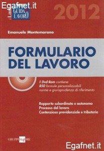 MONTEMARANO, formulario del lavoro 2012