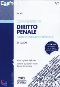 SIMONE, Compendio di diritto penale Generale e speciale