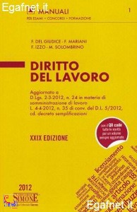 DEL GIUDICE MARIANI, Diritto del lavoro  Manuale