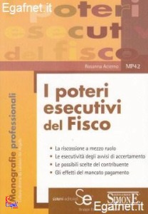 ACIERNO ROSANNA, I poteri esecutivi del fisco