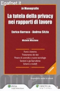 BARRACO - SITZA, Tutela della privacy nei rapporti di lavoro