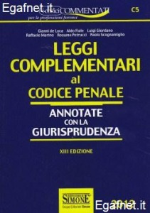 DE LUCA FIALE MARINO, Leggi complementari al codice penale