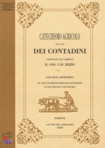 RIZZO GIOVANNI, Catechismo agricolo ad uso dei contadini