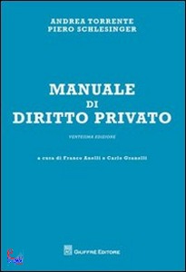 TORRENTE ANDREA, Manuale di Diritto Privato