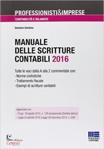 SALVATORE GIORDANO, Manuale delle scritture contabili 2016