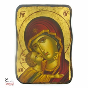 , Tavola icona Madonna Bambino 24x19    051201