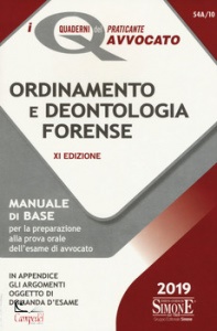 QUADERNI, Ordinamento e deontologia forense manuale di base