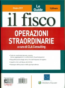 CLA CONSULTING, Operazioni straordonarie