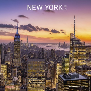 ALPHA EDITION, Calendario da muro 30x30 cm New York 2023