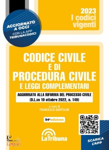 BARTOLINI FRANCESCO, Codice civile e procedura civile Vigente 2022