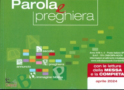 SAN PAOLO EDIZIONI, Parola e preghiera 2024 04 aprile