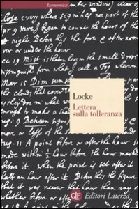 LOCKE, LETTERA SULLA TOLLERANZA