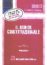 MATTIONI ANGELO /CUR, Codice costituzionale