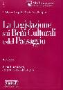 COPPOLA ALBERTO, Legislazione sui beni culturali e del paesaggio