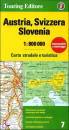 TOURING, Austria Svizzera Slovenia - carta 1:800.00