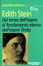 ACQUAVIVA MARCELLO, Edith Stein. Dal senso dell