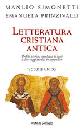 SIMONETTI PRINZIVALL, LETTERATURA CRISTIANA ANTICA