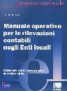 MALAVASI CLAUDIO, Manuale operativo per le rilevazioni contabili neg