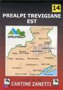 ZANETTI, Prealpi trevigiane est. Carta 1:30.000