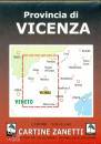 ZANETTI, Provincia di Vicenza. Carta 1:130.000
