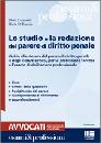 COLASANTI - DI PUNZI, Lo studio e la redazione del parere di diritto pen