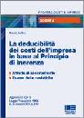 ANTIFORA ROBERTO, La deducibilit dei costi dell
