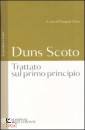 Scoto, Duns, Trattato sul primo principio
