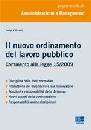 OLIVERI LUIGI, Il nuovo ordinamento del lavoro pubblico