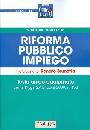 FALASCA - BOCCHIERI, Riforma pubblico impiego  Testo unico aggiornato