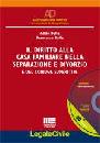 BUFFA A. & FRANCESCO, Diritto alla casa familiare nella separazione e ..