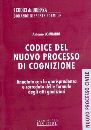 LOMBARDI ANTONIO, Codice del nuovo processo di cognizione