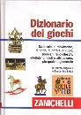 ANGIOLINO-SIDOTI, Dizionario dei giochi