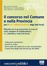 AA.VV., Il concorso nel comune e nella provincia Manuale