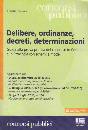 TESSARO TIZIANO, Delibere ordinanze decreti determinazioni