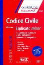 MAZZITELLI MARIA /ED, Codice civile esplicato minor