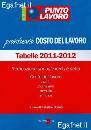 BONATI GABRIELE /ED, Prontuario costo del lavoro Tabelle 2011-2012