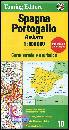 TOURING CLUB TCI, Spagna.Portogallo Carta stradale turistica