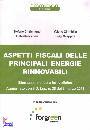 CHIRICHIGNO NICOLIS, Aspetti fiscali delle energie rinnovabili