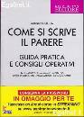 GIGLIA ANTONINO, come si scrive il parere guida pratica