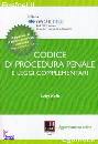 KALB LUIGI, Codice di procedura penale Leggi complementari
