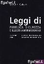 CALESINI GIOVANNI, Leggi di pubblica sicurezza illeciti amministrativ