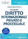 PASQUARIELLO ANTONIO, Compendio di diritto internazionale privato e....