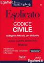 SIMONE, Codice civile esplicato leggi complementari 2012