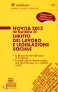 SIMONE, Novit 2012 in materia di diritto del lavoro e