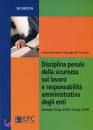 FIASCONARO - ......., Disciplina penale della sicurezza sul lavoro