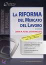 NORMATIVA LAVORO, La riforma del Mercato del Lavoro