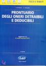 PREZIOSI - CENICOLA, Prontuario degli oneri detraibili e deducibili