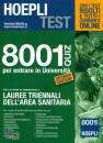 HOEPLI, 8001 quiz lauree triennali Area sanitaria