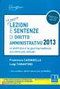 CARINGELLA - TARANTI, Nuove lezioni e sentenze di diritto amministativo